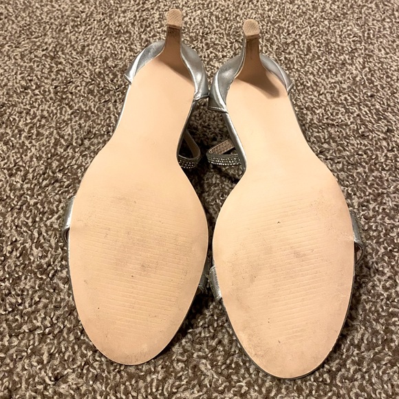 Silver Rhinestone Dress Heels - Picture 4 of 4